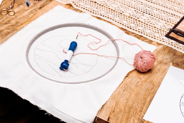 zestaw do haftu z muliną